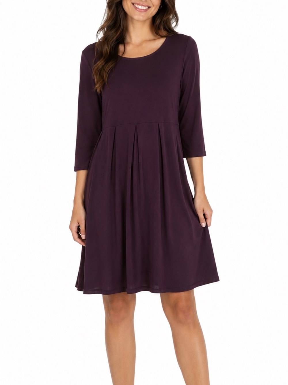 Nordstrom 24 Seven Size Large Purple Midi Dress